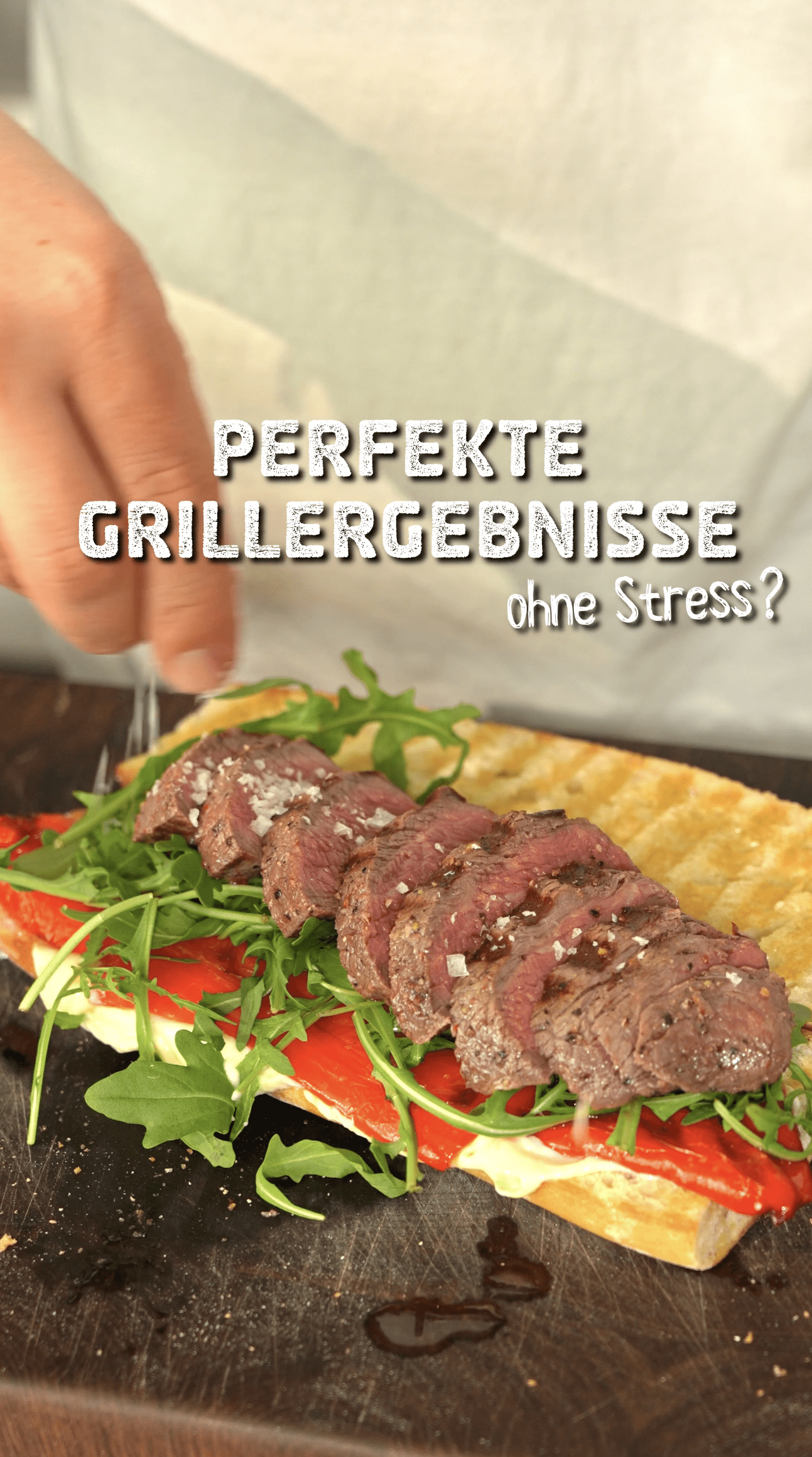 Steak Sandwich mit gegrillter Paprika @lukasgrett