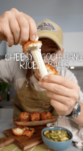 Gochujang Cheesy Rice Balls Lukas Grett