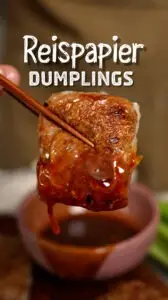 Reispapier Dumplings mit Rinderhack-Füllung Lukas Grett
